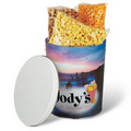 Custom 3 Gallon Gift Tin w/ 3-Way Popcorn